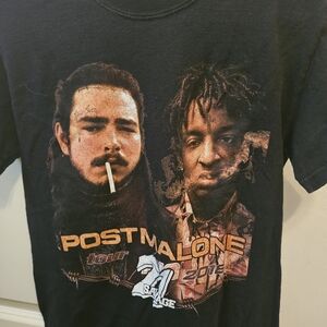 Post Malone/ 21 Savage tour shirt
